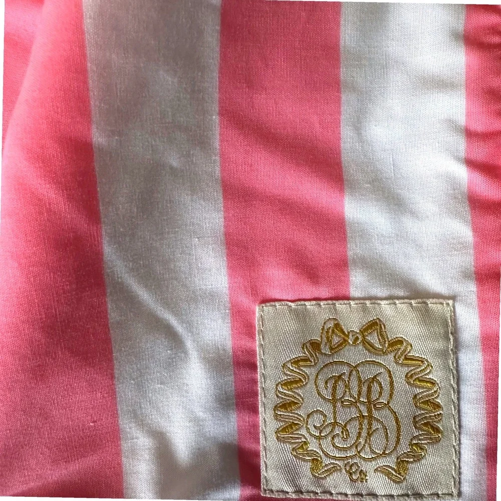 Beaufort Bonnet Company Kids Beach Towel Pink White Striped Terry‎ Cloth